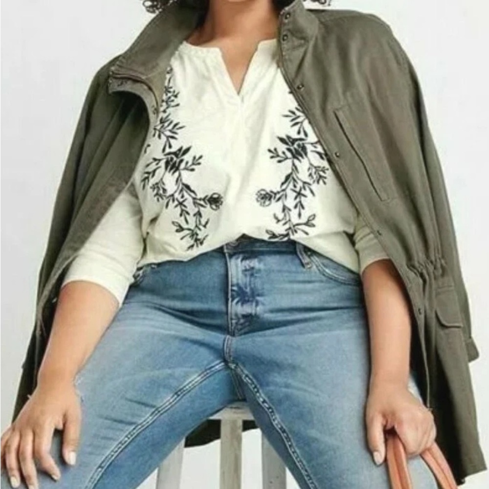 Ryllace Organic Cotton Classic Olive Utility Jacket for Women, new without tags - Picture 3 of 10